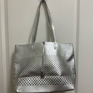 Shiny silver bag